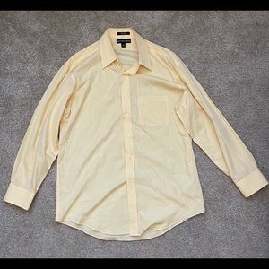 Saks Fifth Avenue Dress Shirt (Yellow) 16-32/33